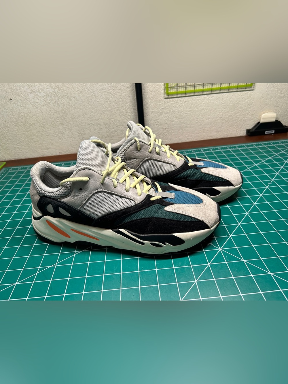 Yeezy Boost 700 Sneakers in Teal, Gray and Black